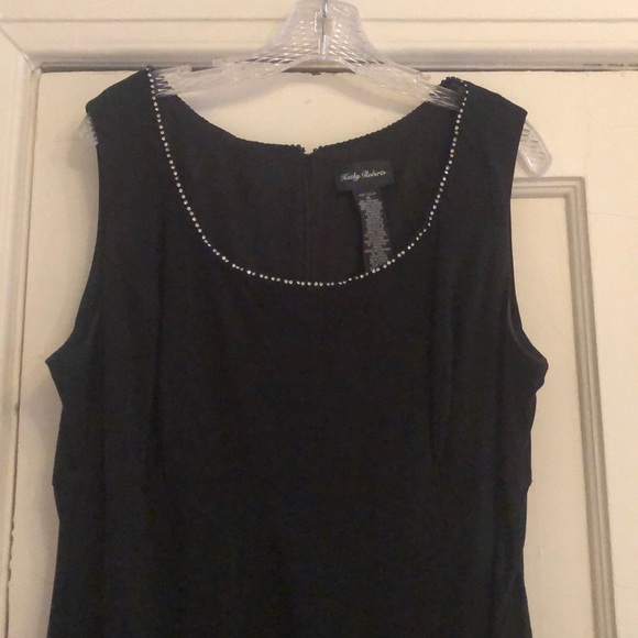 Black elegant long black dress with cover up - Picture 3 of 8